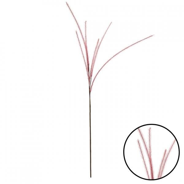 Countryfield Künstlicher Zweig mit 6 Federn bordeaux 112 cm
