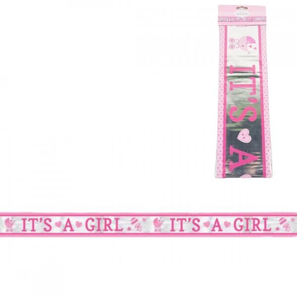Folienbanner It s a Girl 7,62 m