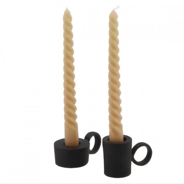 Kerzenleuchter Dobra Metall schwarz 9 cm