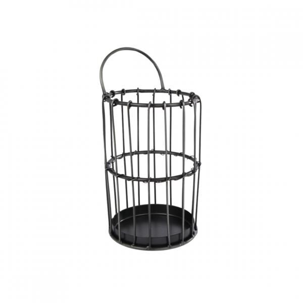 Korb Jill Metall grau 17 cm