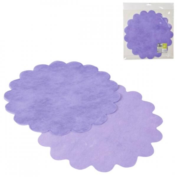 Platzdeckchen Papier lila 35 cm 10 Stück