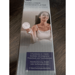 SEG Handventitator mit 2000 mAh Powerbank und Taschenlampe