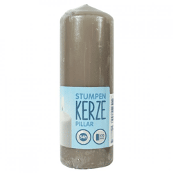Blunt candle gray 6 x 17 cm