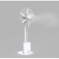 Warenkraft Standventilator mit Wasser Sprühnebel Ventilator leise Oszillation 70 Watt
