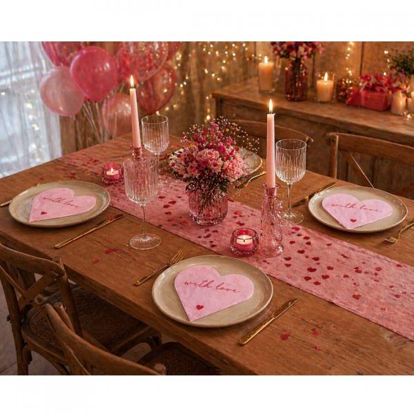 Boltze Home napkins pink 33 x 33 cm 3 ply 12 pcs.