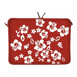 Digittrade Laptop-Hülle „Red Flower“, 15,6 Zoll