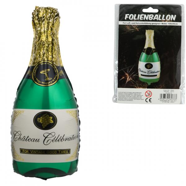 Folienballon Champagner 100 cm 2 Stück sortiert