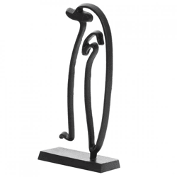 Licht & Wohnen Skulptur Pinguin mattschwarz 47 cm