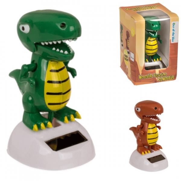 Out of the Blue – bewegliche Dinosaurierfigur, Solar, 10 cm, 2er-Set, sortiert