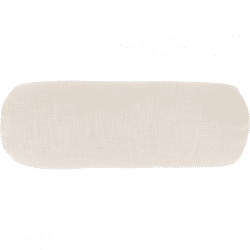 Tiseco Nackenkissen Baumwolle Slub elfenbein 15 x 45 cm