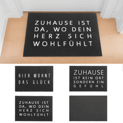 Doormat saying 3/s approx. 60x40cm 