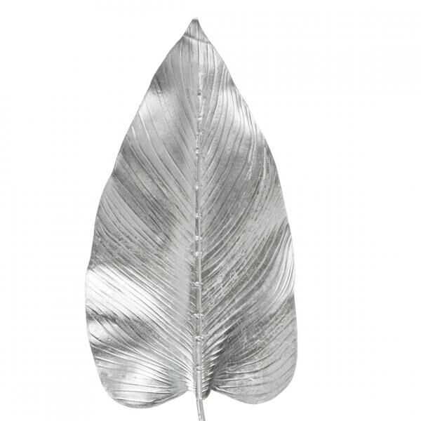 HBX Kunstzweig Strelitzia silber 100 cm