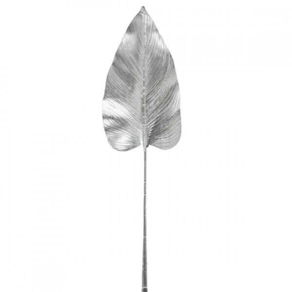 HBX Kunstzweig Strelitzia silber 100 cm
