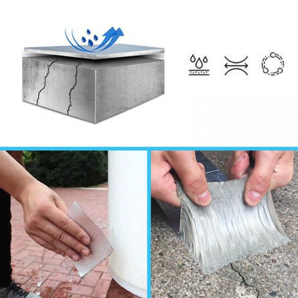 HerculeBind Professional – wasserfestes Butylband – 3 m x 10 cm x 1,2 mm – industrietaugliches Dichtungsband für Dächer und Rohre