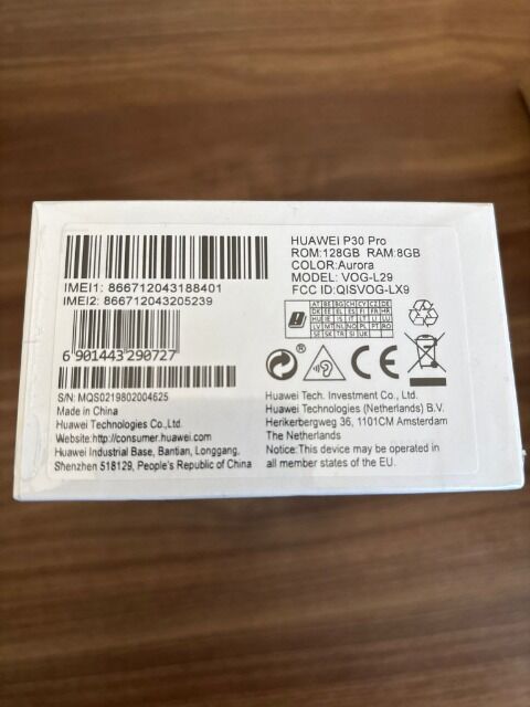 Huawei P30 Pro 128GB Aurora sealed 