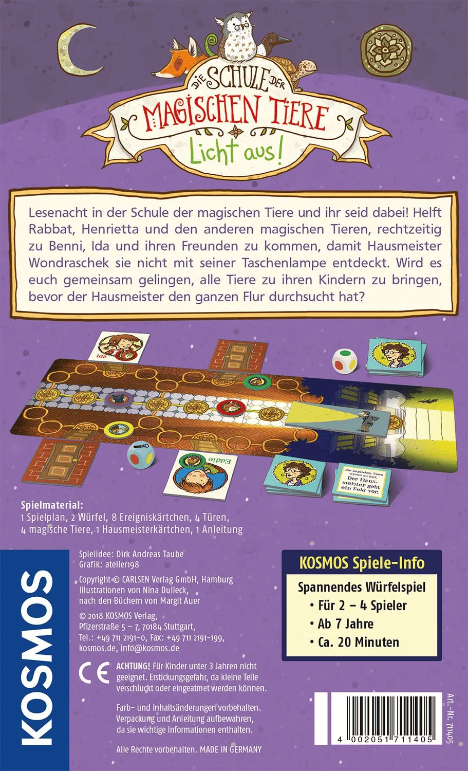 Kosmos 711405 - Schule der magischen Tiere: Licht aus! - Spannendes W&uuml;rfelspiel