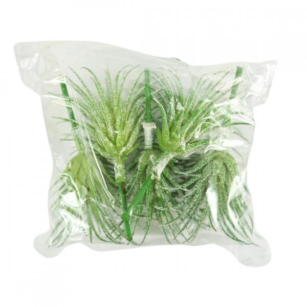 Kunstpflanze Tillandsia grün 7,5 cm Satz von 5
