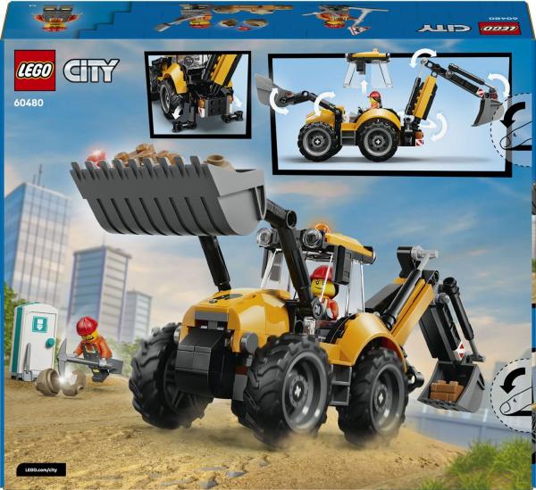 LEGO&reg; 60480 City Fahrzeuge - Gelber Baggerlader (301 Teile)