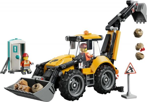 LEGO&reg; 60480 City Fahrzeuge - Gelber Baggerlader (301 Teile)