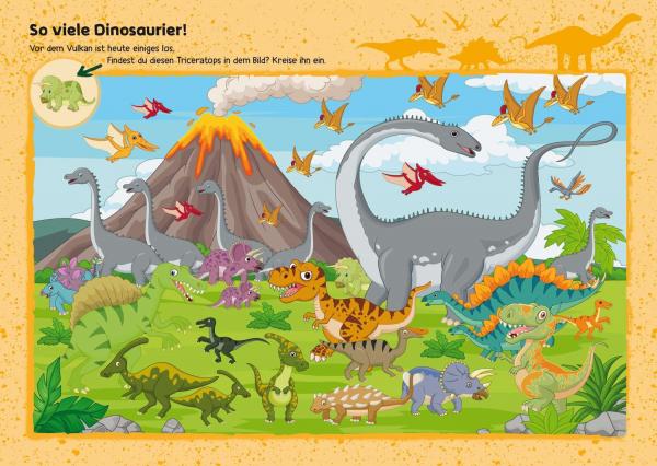 Mein XXL-R&auml;tselblock Dinosaurier