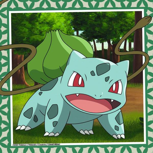 Pok&eacute;mon - Puzzle 3 x 49 Teile - Glumanda, Bisasam und Schiggy