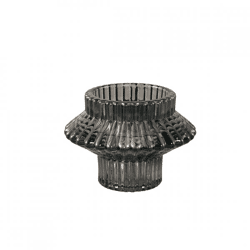 PTMD Kerzenleuchter Milandi duo grau 6 cm