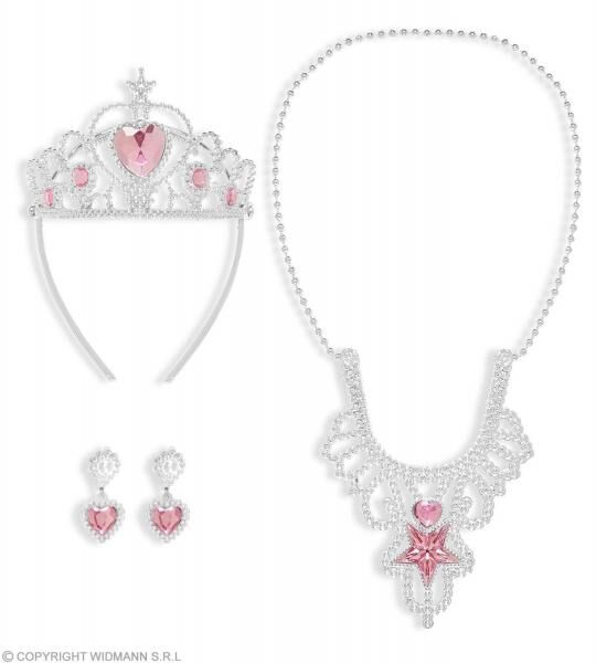 SCHMUCKSET PRINZESSIN (Tiara, Halskette, Ohrringe)