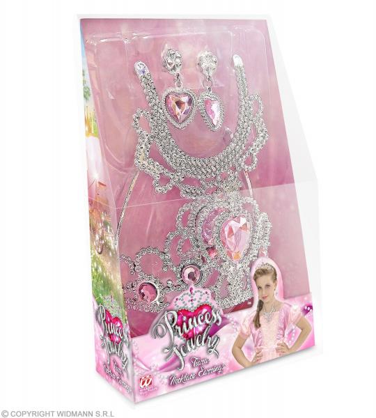 SCHMUCKSET PRINZESSIN (Tiara, Halskette, Ohrringe)