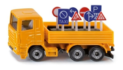 SIKU 1322 - LKW mit Verkehrszeichen - Modellauto