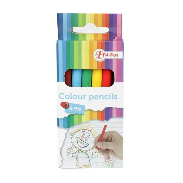 Toi Toys - 6 colored pencils in a box