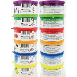 CLEAN Car Scented Air Freshener, 35 g, 24-pack display