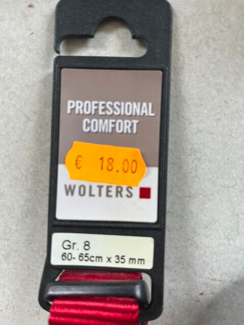 19x WOLTERS Professional Comfort Hundehalsband – Premium Neuware – Größen 7 & 8