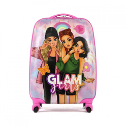 Koffer Glam Girls auf Rädern rosa 48 cm