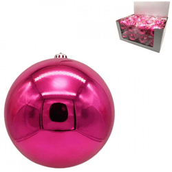 Stern Fabrik Christmas ornament, glossy fuchsia, 12 cm