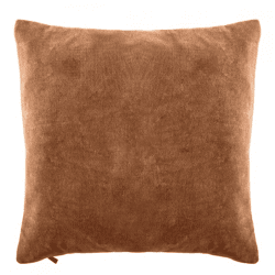 Tiseco Kissen Baumwolle Samt indisch tan 45 x 45 cm