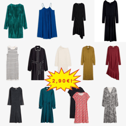 2,90 €/Stk. Mix Stock-Kleider, Kat. A, Größen 32–54, Frühling/Sommer/Herbst, deutsche Kataloge, ab 20 Stück