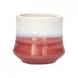 Blumentopf Stuart rosa/weiß 8 cm