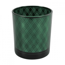 Countryfield tea light holder Darci green 10 cm