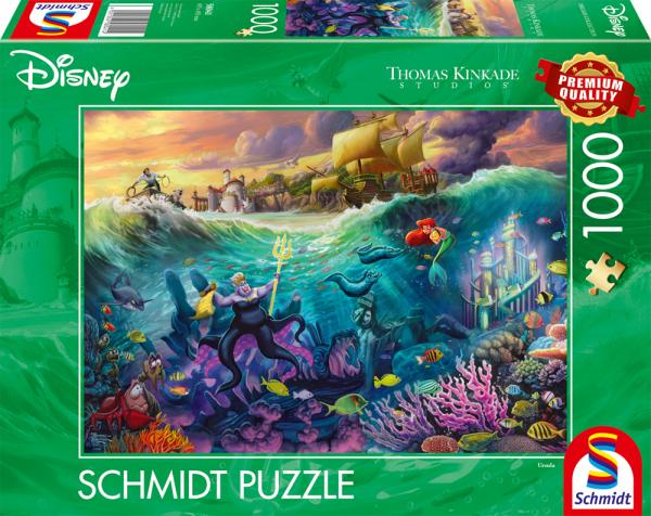 Disney, The Little Mermaid, Ursula - Thomas Kinkade 1000 Teile Puzzle