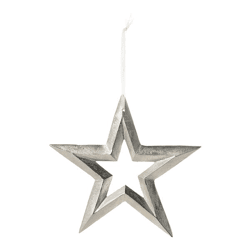 Hanger star aluminum, L, approx. 20cmD