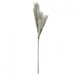 Künstliche Zweigfedern grau 108 cm