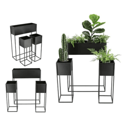 Planter on stand, set of 3