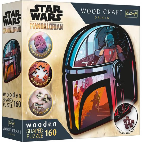 Star Wars - Mandalorian - Holz Form Puzzle 160 Teile