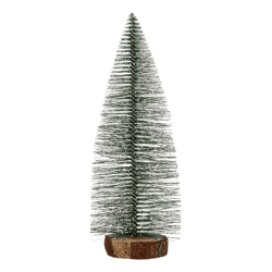 Christmas tree with wooden base, green, approx. 25cmH