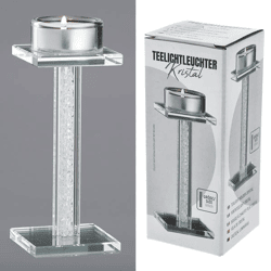 Tealight candle Kristal, S approx. 16cm high