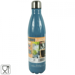 Telewelt thermofles blauw 750 ml