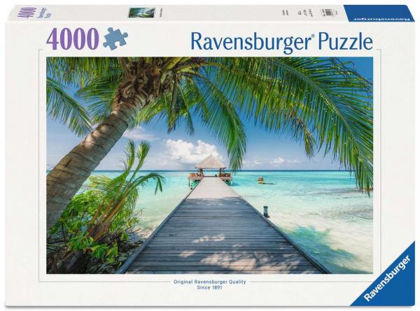Traumstrand auf den Malediven - Puzzle 4000 Teile