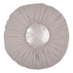 Walra Kissenbezug Mette rund grau 40 cm