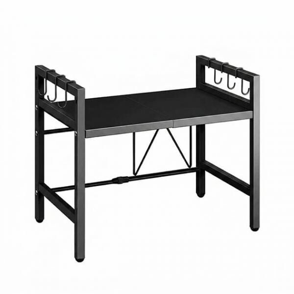 Ausziehbares Küchenregal MagicRack BLACK – Großhandel: Regal für Mikrowelle und Küchenutensilien