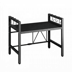 Ausziehbares Küchenregal MagicRack BLACK – Großhandel: Regal für Mikrowelle und Küchenutensilien